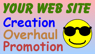 We can build, overhaul, and help you promote your web site...